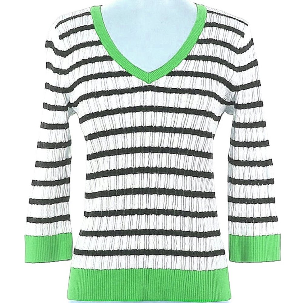 Jeanne Pierre Striped Sweater